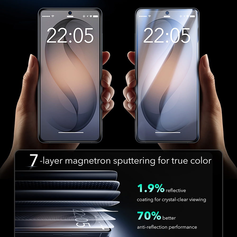 Schutzfolie ESR Armorite für Samsung Galaxy S26 Ultra, Gehärtetes Glas, Vollverklebung, Set mit 2 Stück