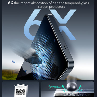 Schutzfolie ESR Armorite für Samsung Galaxy S26 Ultra, Gehärtetes Glas, Vollverklebung, Set mit 2 Stück