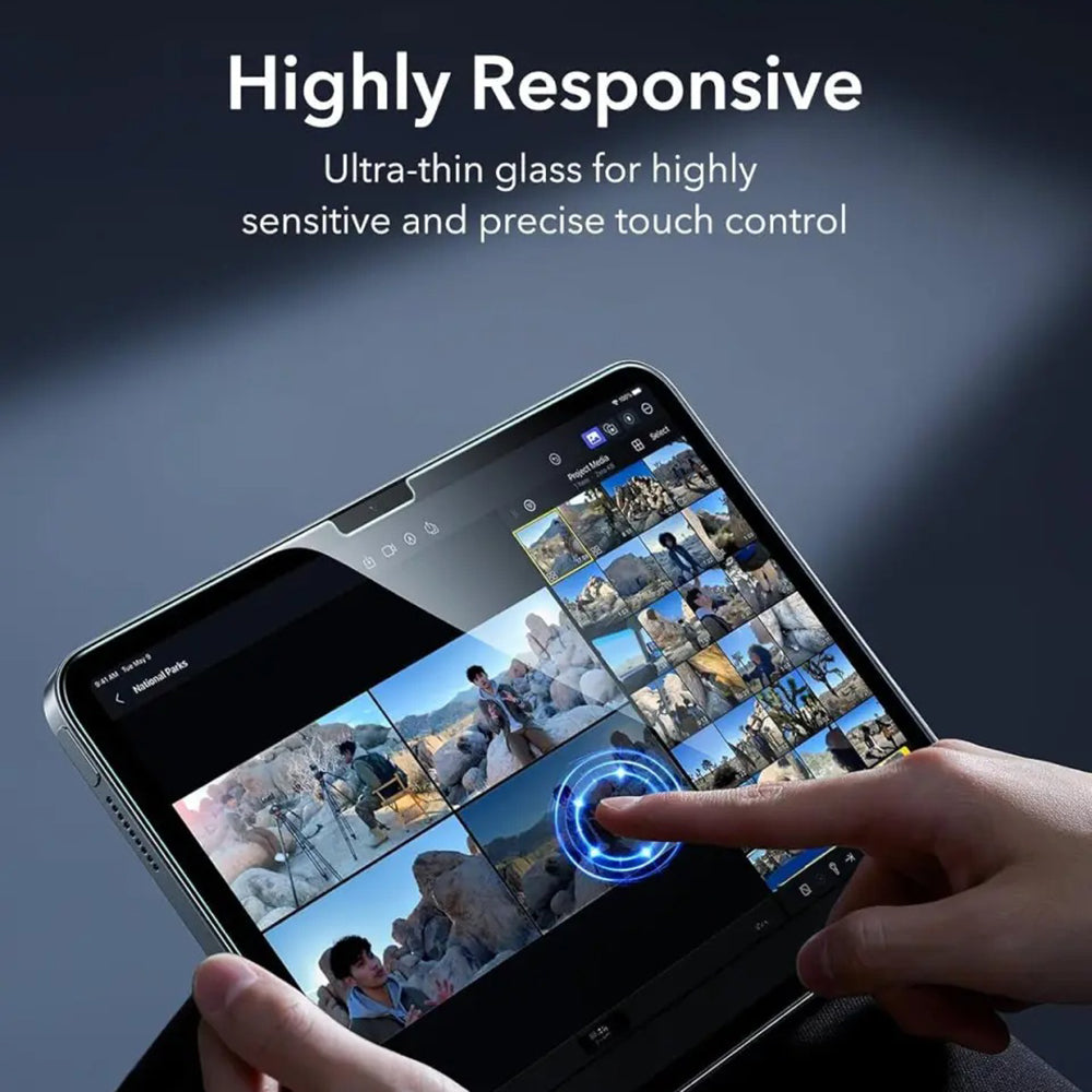 Schutzfolie ESR Armorite UltraFit für Apple iPad (2025) / (2022), gehärtetes Glas, Full Glue, Set 2 Stück
