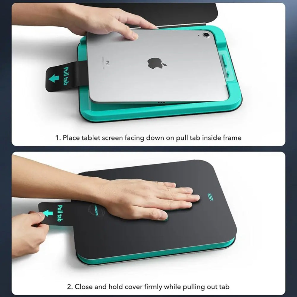 Schutzfolie ESR Armorite UltraFit für Apple iPad (2025) / (2022), gehärtetes Glas, Full Glue, Set 2 Stück
