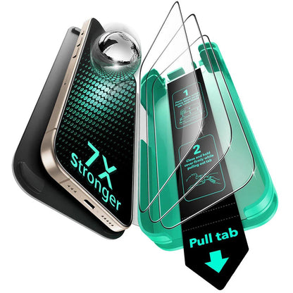 Schutzfolie ESR Armorite UltraFit für Apple iPhone 17 Pro Max, gehärtetes Glas, Full Glue, Set 3 Stück