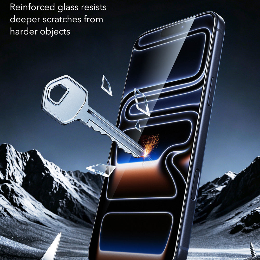 ESR Armorite UltraFit Displayschutzfolie für Apple iPhone 18 Pro / 17 Pro, gehärtetes Glas, Vollkleber, 2er-Set, Schwarz