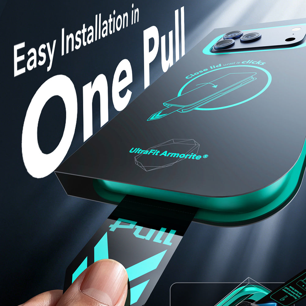 ESR Armorite UltraFit Displayschutzfolie für Apple iPhone 18 Pro / 17 Pro, gehärtetes Glas, Vollkleber, 2er-Set, Schwarz