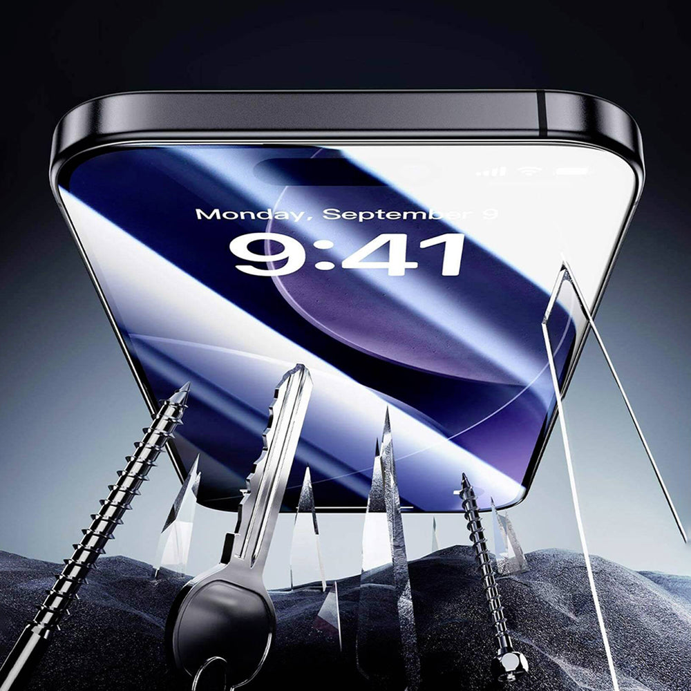 ESR Armorite UltraFit Displayschutzfolie für Apple iPhone 18 Pro Max / 17 Pro Max, gehärtetes Glas, Full Glue, 2er Set, Schwarz