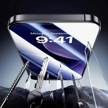 ESR Armorite UltraFit Displayschutzfolie für Apple iPhone 18 Pro Max / 17 Pro Max, gehärtetes Glas, Full Glue, 2er Set, Schwarz