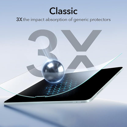 Schutzfolie ESR Paper Feel UltraFit für Apple iPad Air 11 (2026) / Air 11 (2025), Kunststoff, Set mit 2 Stück