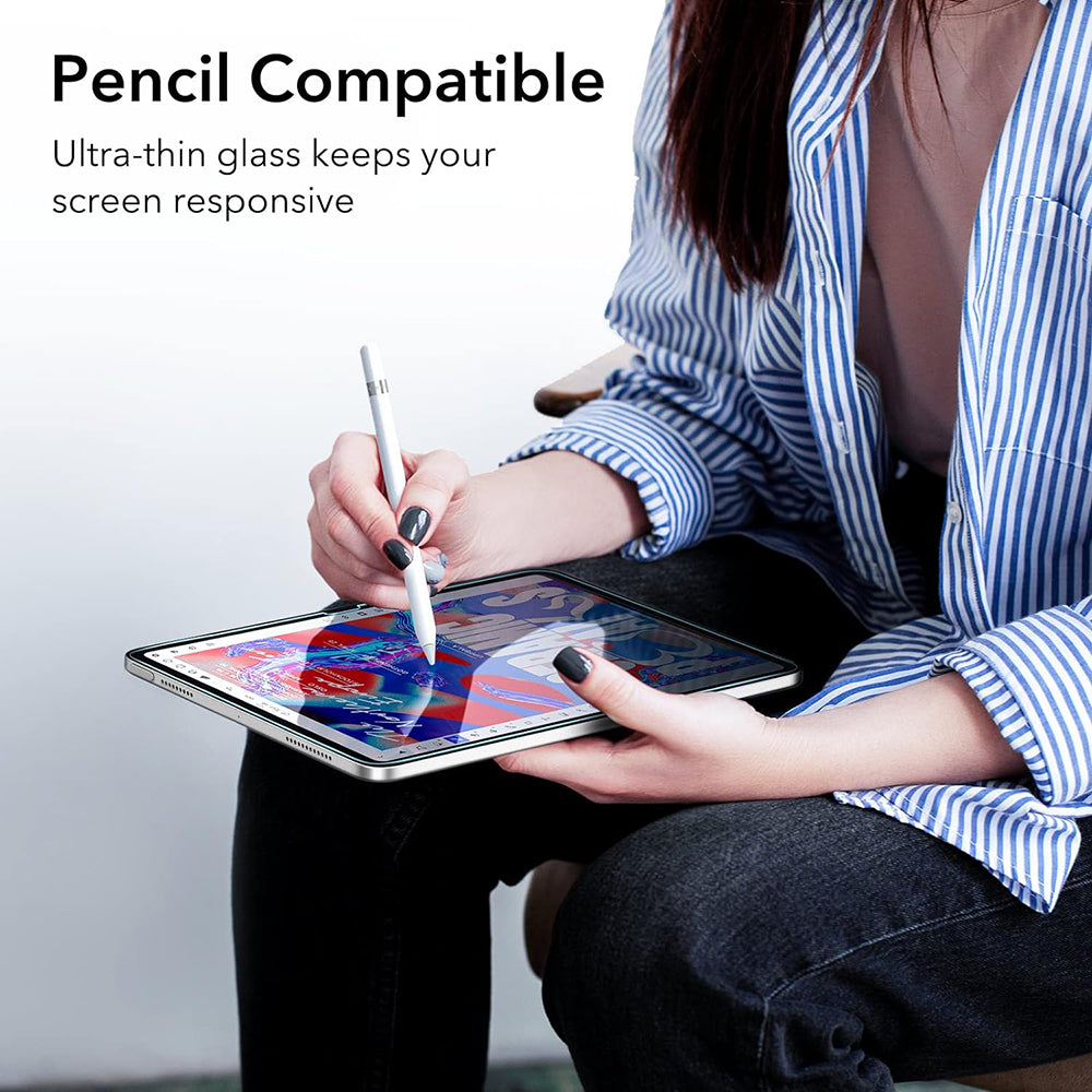 ESR Screen Protector for Apple iPad (2025) / (2022), Tempered Glass, Full Glue, Set of 2 Pieces