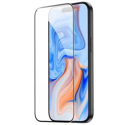 Schutzfolie ESR Bildschirm für Apple iPhone 15, Gehärtetes Glas, Vollkleber, Schwarz