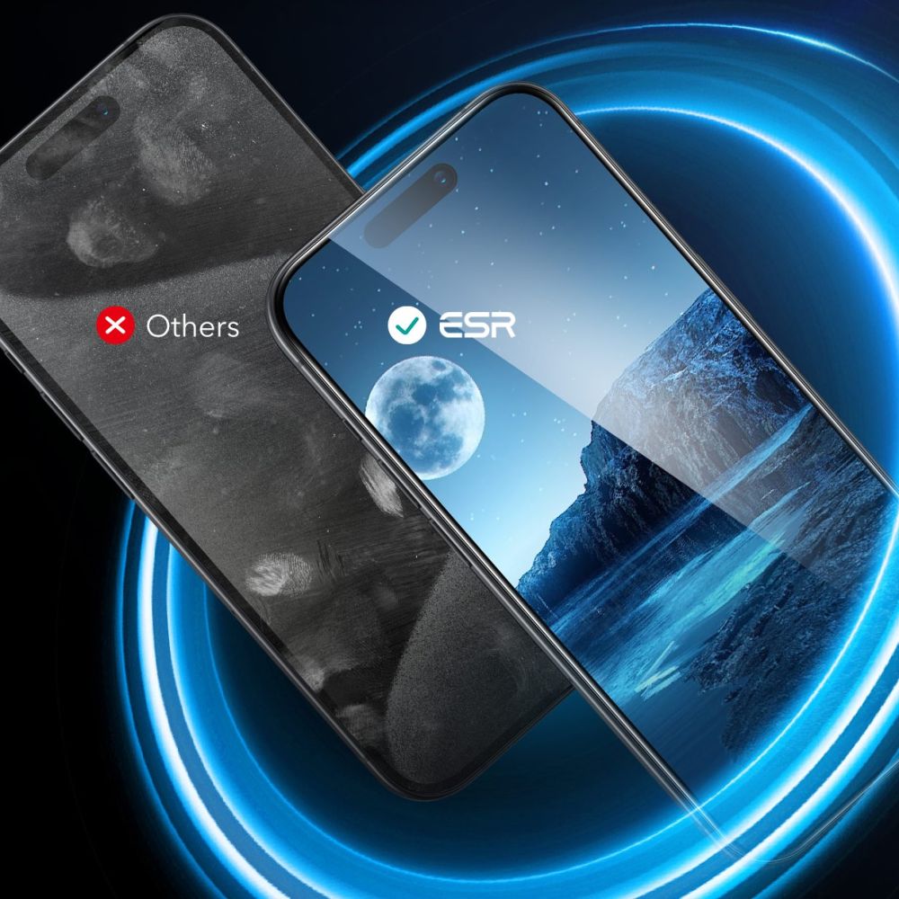 Schutzfolie ESR Bildschirm für Apple iPhone 16 Plus, Gehärtetes Glas, Vollkleber