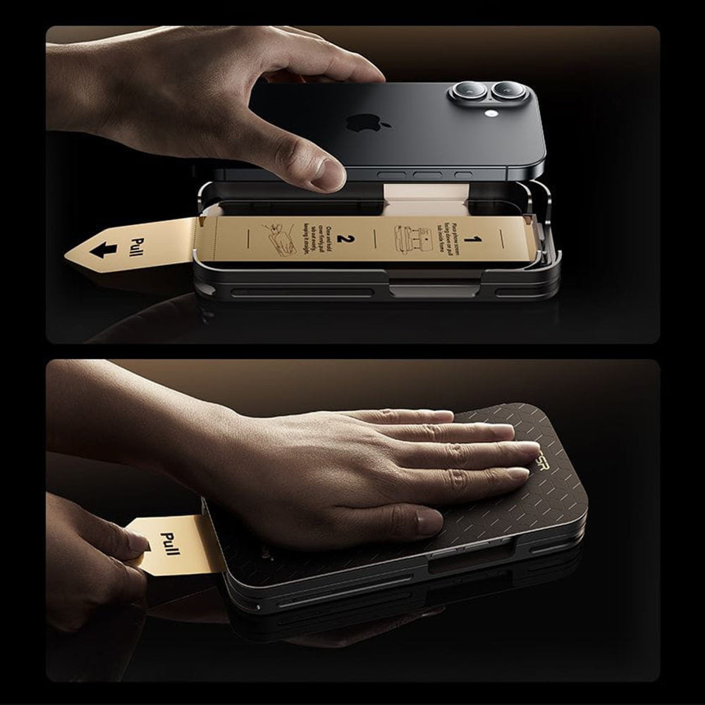 ESR UltraFit Armorite Pro Screen Protector for Apple iPhone 17 / 16 Pro, Tempered Glass, Full Glue, Black