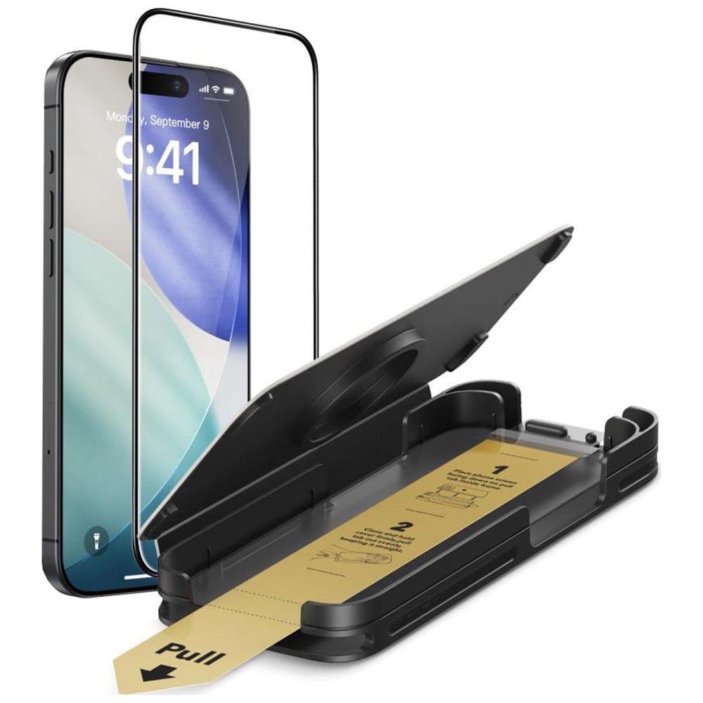 Schutzfolie ESR UltraFit Armorite Pro für Apple iPhone 17 Pro Max, gehärtetes Glas, Full Glue, Schwarz