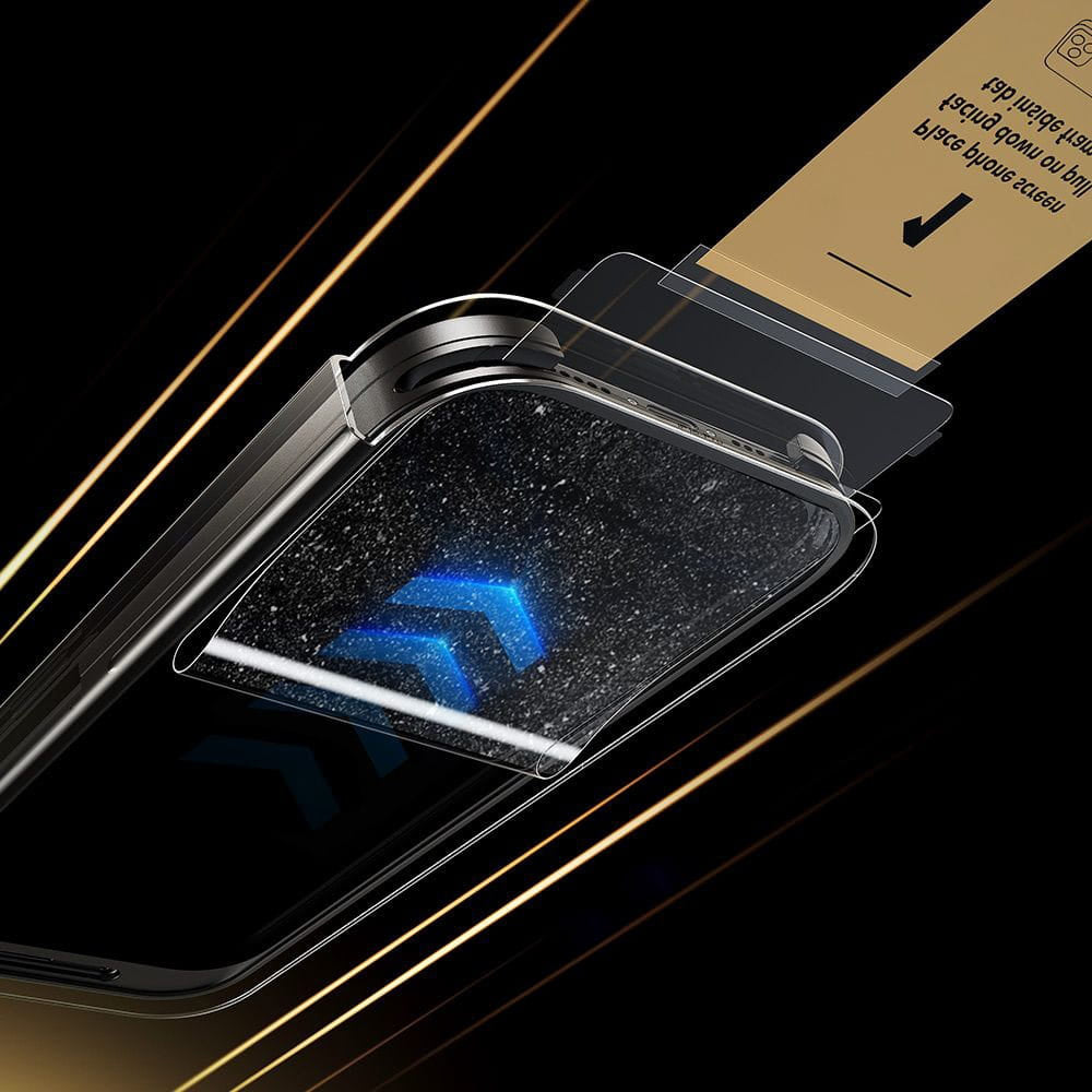 Schutzfolie ESR UltraFit Armorite Pro für Apple iPhone 17 Pro Max, gehärtetes Glas, Full Glue, Schwarz