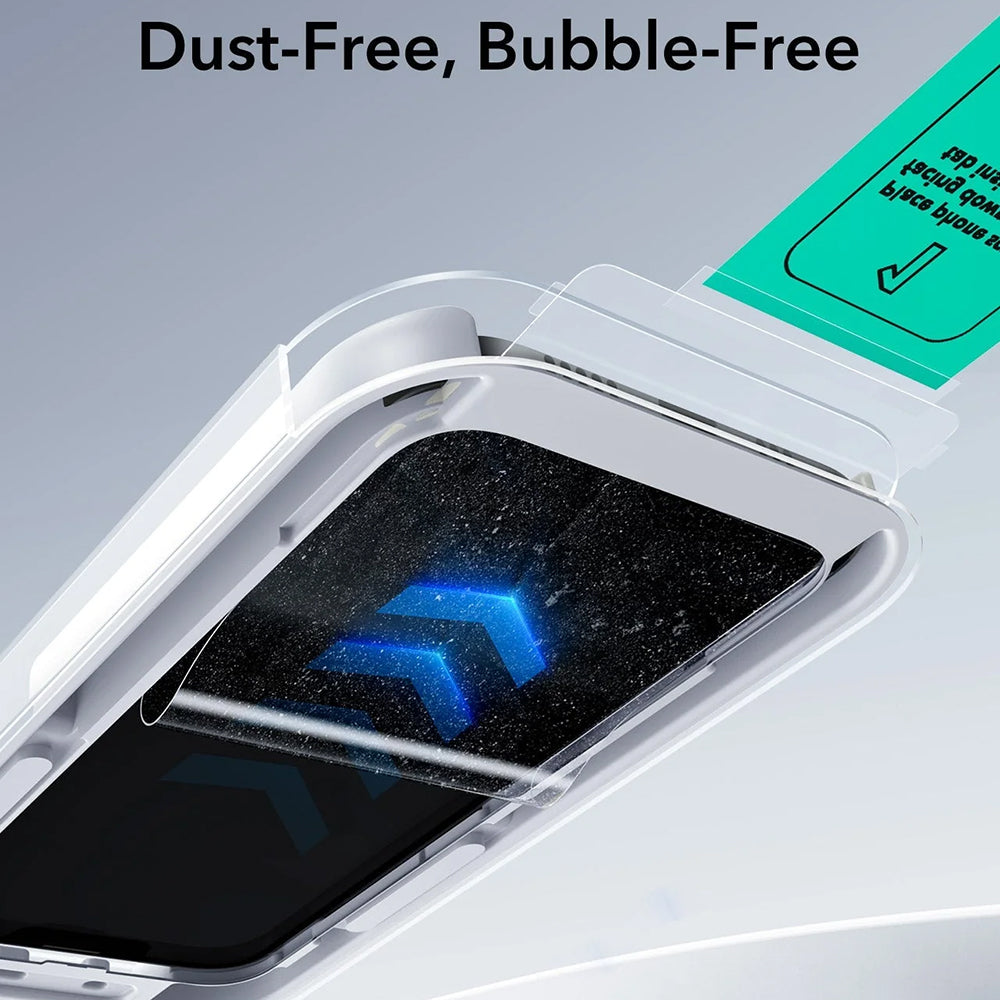 Schutzfolie ESR UltraFit für Apple iPhone 17 Pro Max, gehärtetes Glas, Full Glue, Set mit 3 Stück