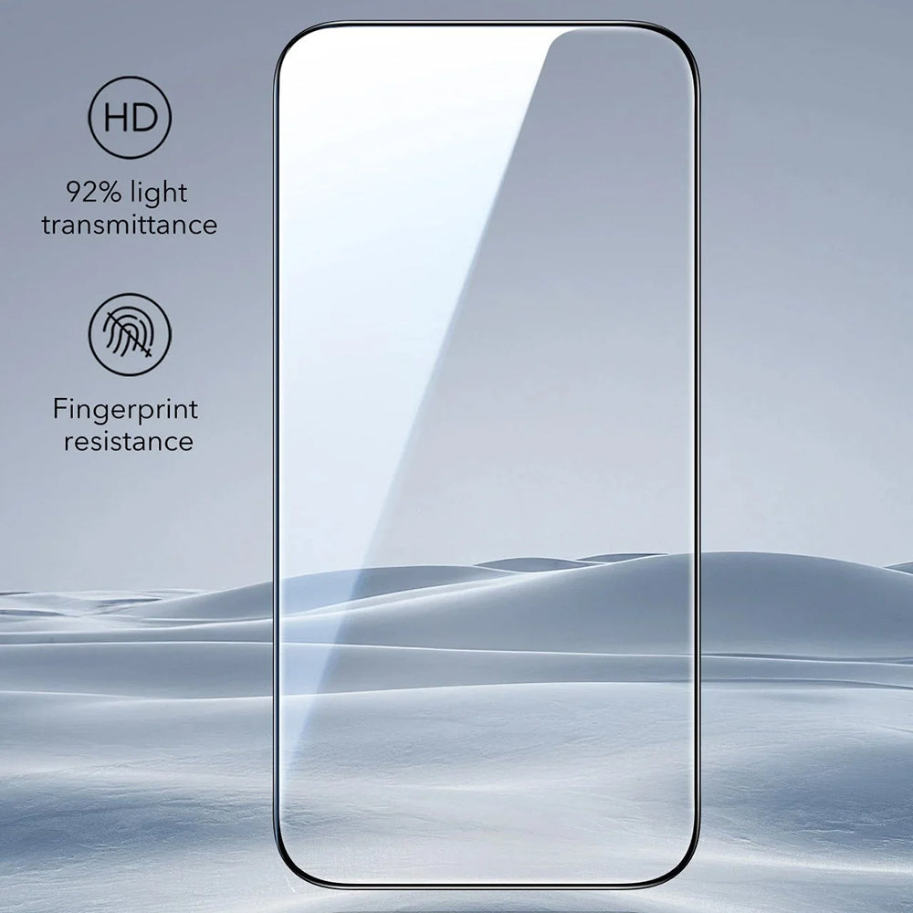 Schutzfolie ESR UltraFit für Apple iPhone 17 Pro Max, gehärtetes Glas, Full Glue, Set mit 3 Stück
