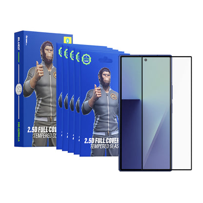 Blueo HD Außenschutzfolie für Samsung Galaxy Z Fold8 Ultra F971, gehärtetes Glas, Vollkleber, 2,5D, 5er-Set, Schwarz
