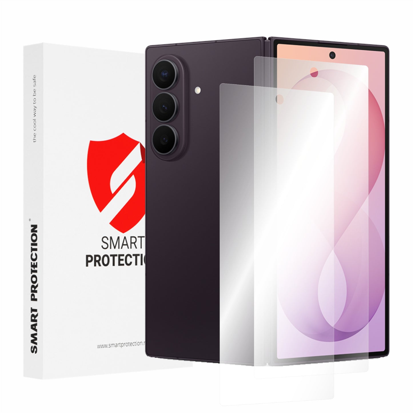 Smart Protection Premium Classic Exterior Screen Protector Film for Samsung Galaxy Z Fold8 Ultra F976, Plastic, Set of 2 pieces