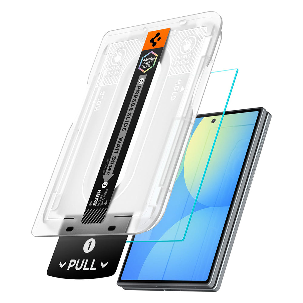 Spigen GlastR EZ FIT Pro HD Exterior Screen Protector for Samsung Galaxy Z Fold8 F971, Tempered Glass, Full Glue, Set of 2 pieces AGL11943