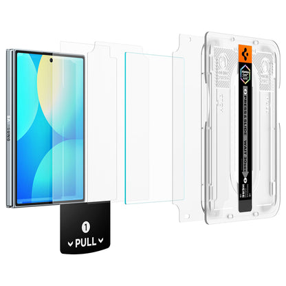 Spigen GlastR EZ FIT Pro HD Exterior Screen Protector for Samsung Galaxy Z Fold8 F971, Tempered Glass, Full Glue, Set of 2 pieces AGL11943