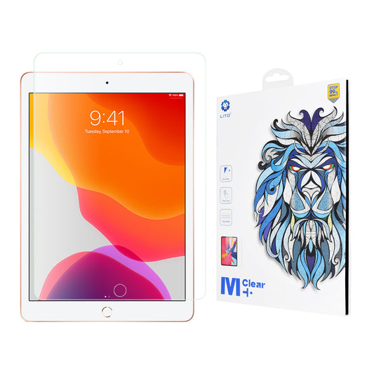 Lito Classic Displayschutzfolie für Apple iPad 10.2 (2021) / 10.2 (2020) / 10.2 (2019), gehärtetes Glas, Full Glue, 2.5D