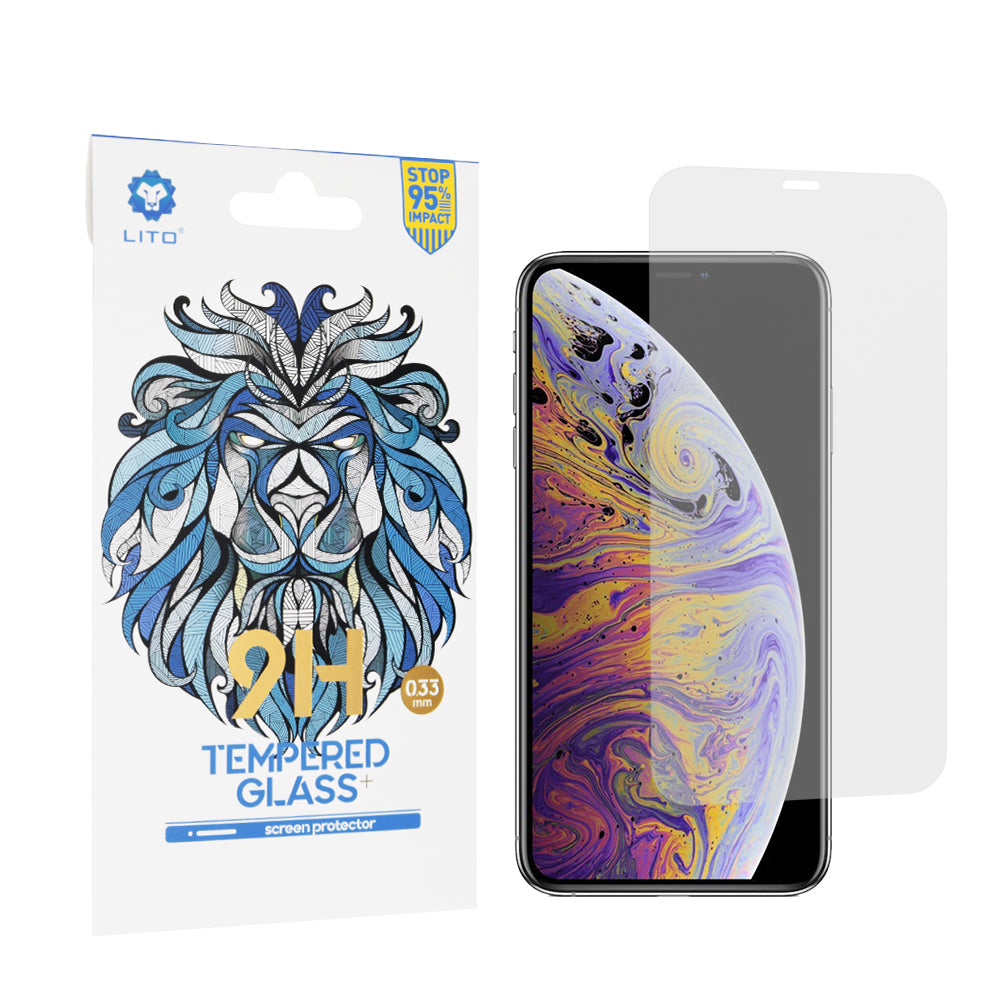 Lito Classic Displayschutzfolie für Apple iPhone 11 Pro Max / XS Max, gehärtetes Glas, Full Glue, 2.5D