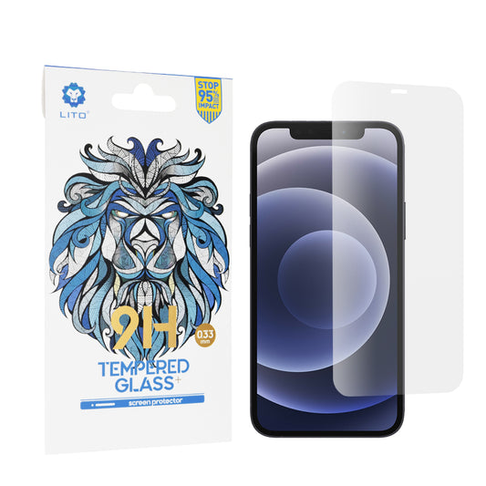Lito Classic Displayschutzfolie für Apple iPhone 12 / 12 Pro, gehärtetes Glas, Full Glue, 2.5D