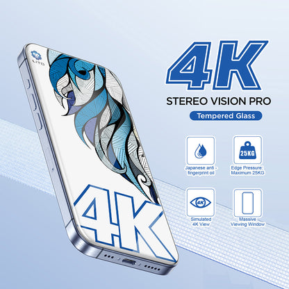 Schutzfolie Lito D+ Max 4K für Apple iPhone 17 Pro, Gehärtetes Glas, Vollverklebung, Schwarz