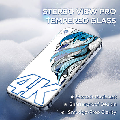 Schutzfolie Lito D+ Max 4K für Apple iPhone 17 Pro, Gehärtetes Glas, Vollverklebung, Schwarz