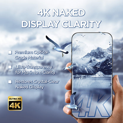Schutzfolie Lito D+ Max 4K für Apple iPhone 17 Pro, Gehärtetes Glas, Vollverklebung, Schwarz
