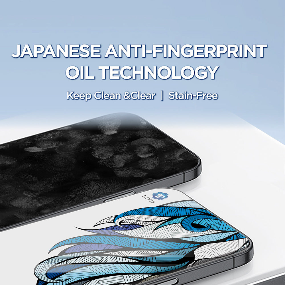 Schutzfolie Lito D+ Max 4K für Apple iPhone 17 Pro, Gehärtetes Glas, Vollverklebung, Schwarz