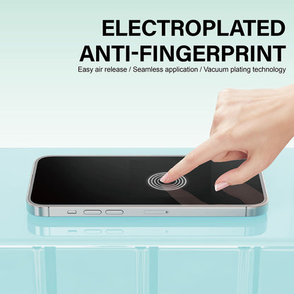 Schutzfolie Lito NB Bildschirm für Apple iPhone 17 / 16 Pro, Gehärtetes Glas, Vollkleber, Schwarz