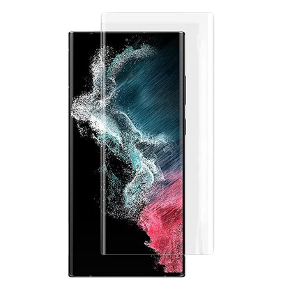 Lito Displayschutzfolie für Samsung Galaxy S22 Ultra 5G S908, gehärtetes Glas, UV-Kleber, 3D