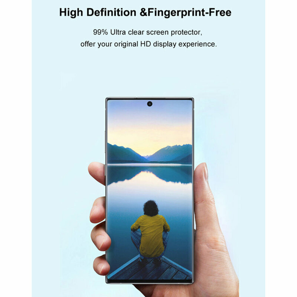 Lito Displayschutzfolie für Samsung Galaxy S23 Ultra S918, gehärtetes Glas, UV-Kleber, 3D