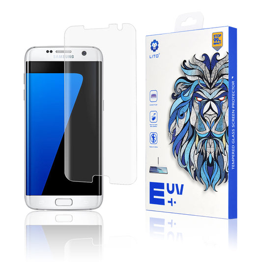 Lito Displayschutzfolie für Samsung Galaxy S7 edge G935, gehärtetes Glas, UV-Kleber, 3D