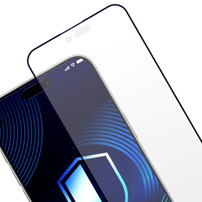 Schutzfolie Matte 3MK HardGlass Max für Apple iPhone 17 Air, Gehärtetes Glas, Vollverklebung, Schwarz