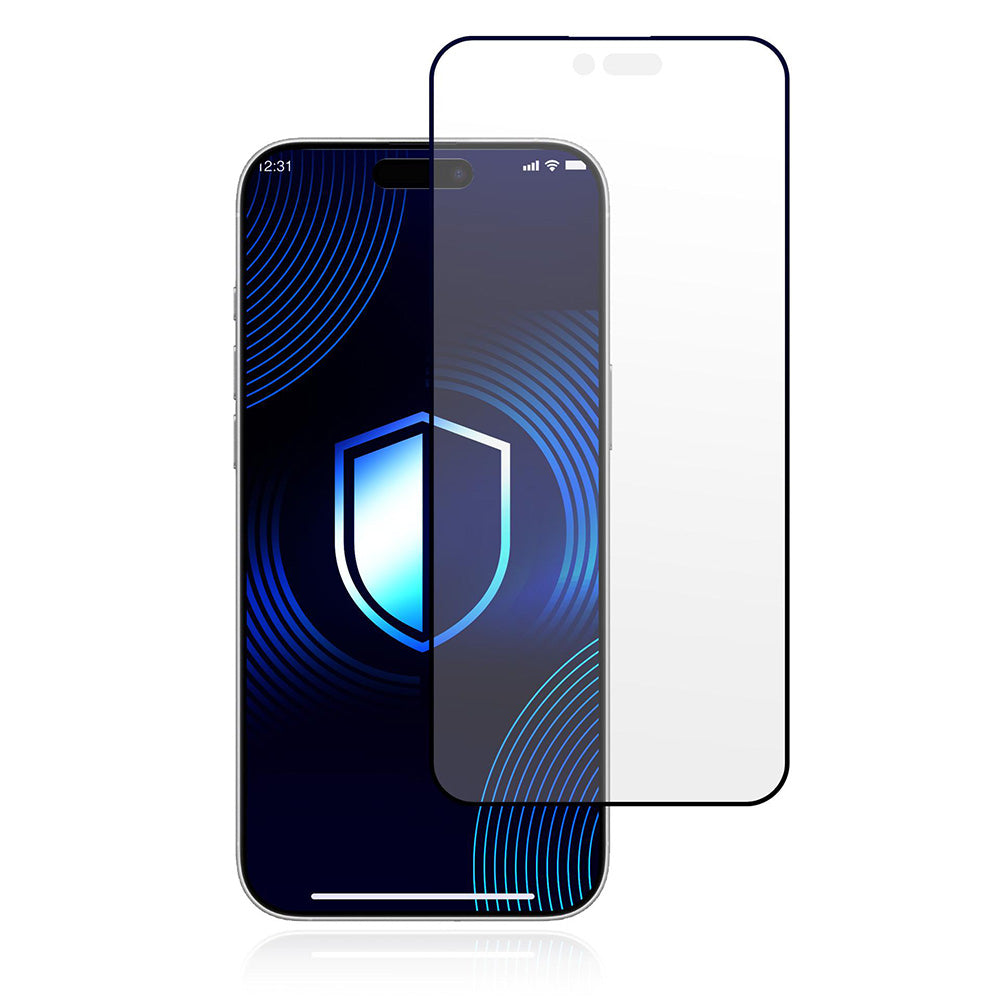 Schutzfolie Matte 3MK HardGlass Max für Apple iPhone 17 Air, Gehärtetes Glas, Vollverklebung, Schwarz