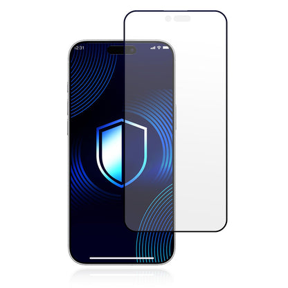 Schutzfolie Matte 3MK HardGlass Max für Apple iPhone 17 Air, Gehärtetes Glas, Vollverklebung, Schwarz