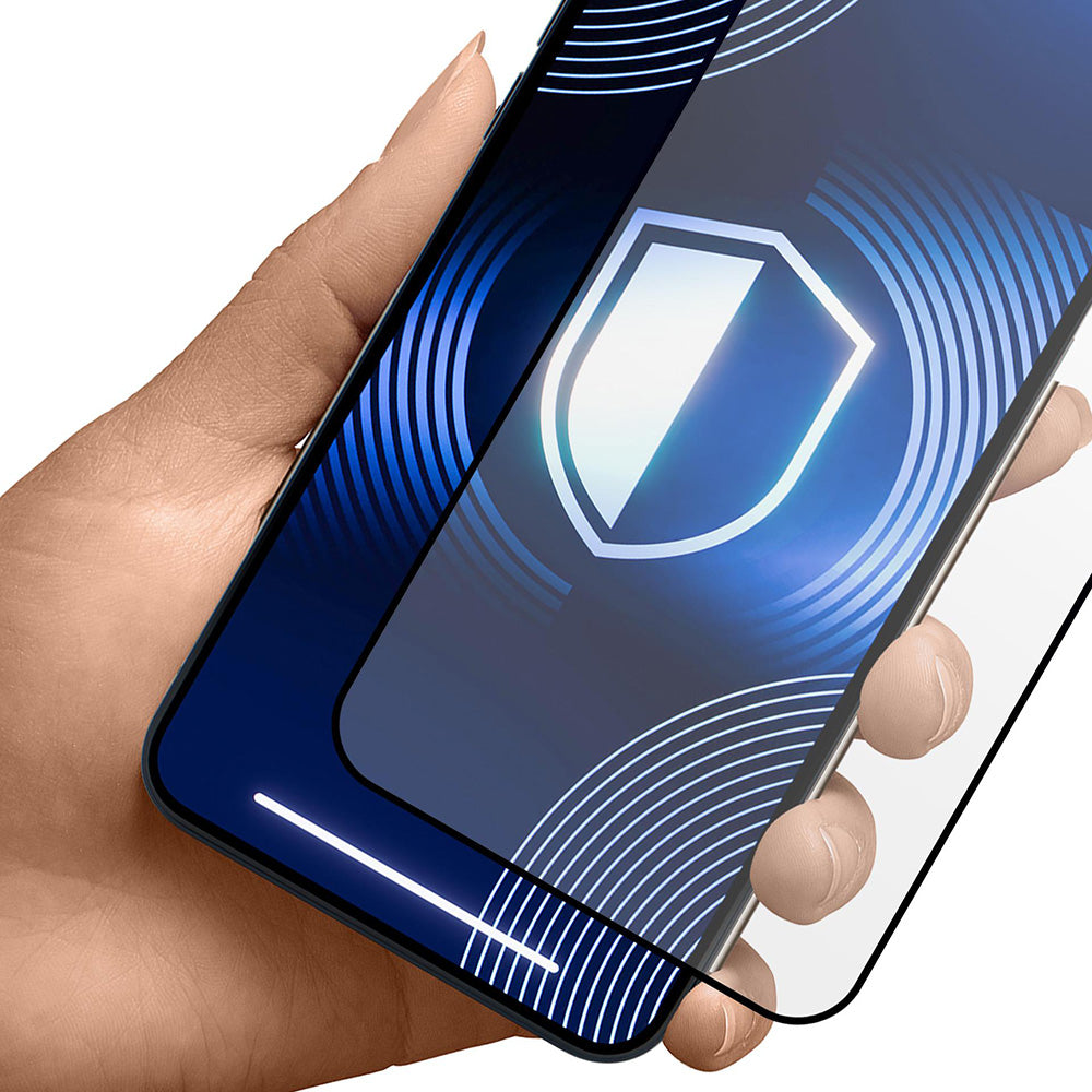 Schutzfolie Matte 3MK HardGlass Max für Apple iPhone 17 Pro Max, Gehärtetes Glas, Vollverklebung, Schwarz