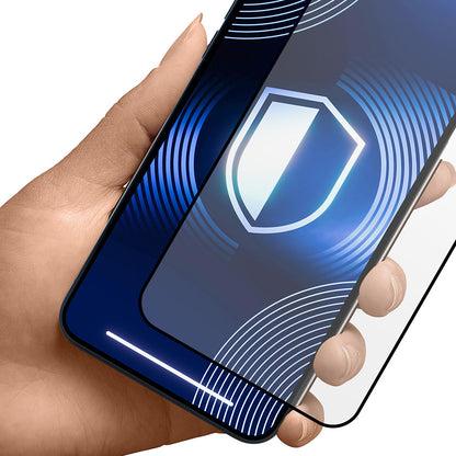 Schutzfolie Matte 3MK HardGlass Max für Apple iPhone 17 Pro Max, Gehärtetes Glas, Vollverklebung, Schwarz