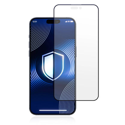 Schutzfolie Matte 3MK HardGlass Max für Apple iPhone 17 Pro, gehärtetes Glas, Full Glue, Schwarz