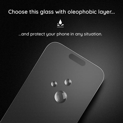 Matte Screen Protector Lito HD Pro for Apple iPhone 16 Pro Max, Tempered Glass, Full Glue, Black