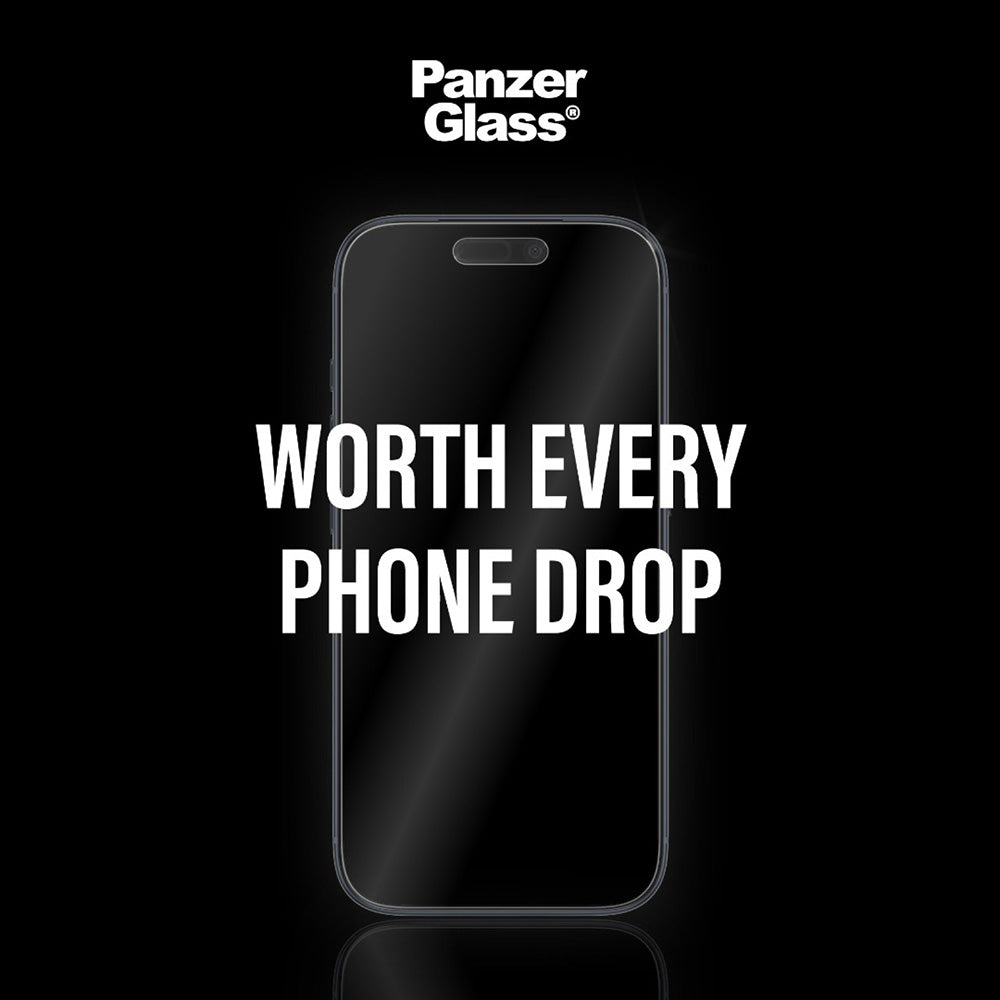 Schutzfolie Matte PanzerGlass Armor EasyAligner für Apple iPhone 17 / 16 Pro, Gehärtetes Glas, Vollverklebung