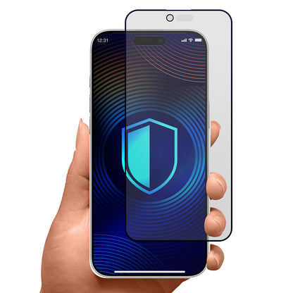 Schutzfolie Matte Privacy 3MK HardGlass Max für Apple iPhone 17 Air, gehärtetes Glas, Full Glue