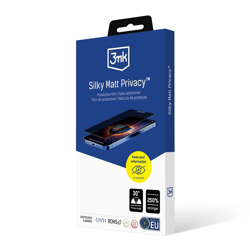 Schutzfolie Matte Privacy 3MK Silky für Apple iPhone 17 Pro Max, Kunststoff