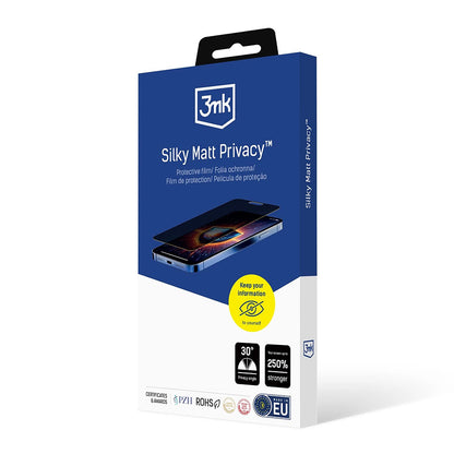 Schutzfolie Matte Privacy 3MK Silky für Apple iPhone 17 Pro Max, Kunststoff