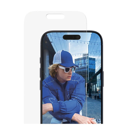 Schutzfolie PanzerGlass Classic Fit EasyAligner für Apple iPhone 17 Pro, gehärtetes Glas, Vollverklebung