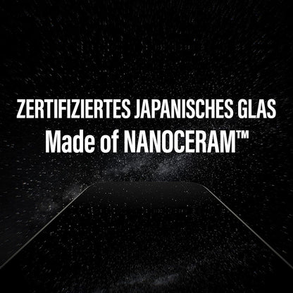 Schutzfolie PanzerGlass Ultra-Wide Ceramic II EasyAligner für Apple iPhone 17 Pro, gehärtetes Glas, Full Glue, Schwarz