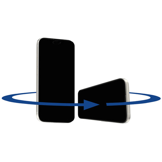 Privacy-Schutzfolie Anank 1X Reinforced 360 für Apple iPhone 15 Pro, Sicherheitsglas, Vollkleber, 2.5D