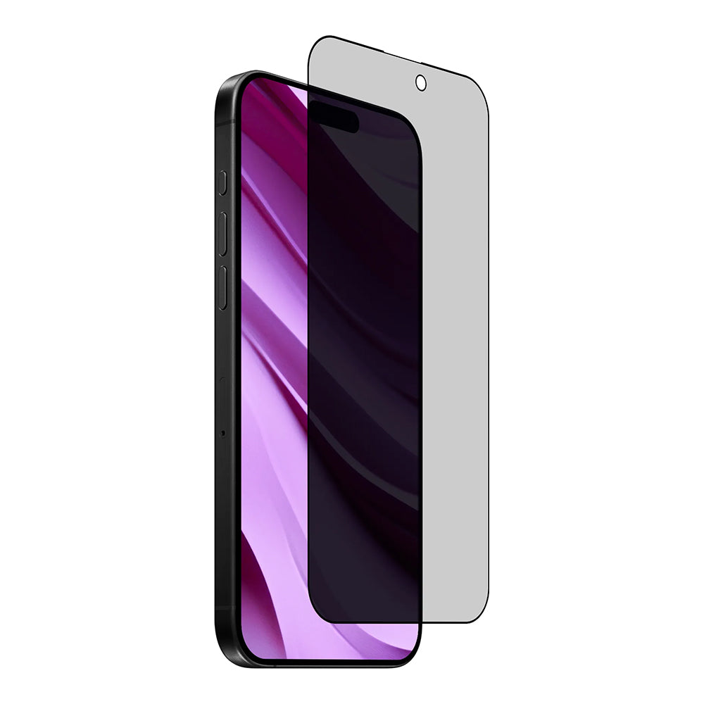Privacy-Schutzfolie Anank 2X Verstärkt für Apple iPhone 15 Pro Max, Sicherheitsglas, Vollkleber, 2.5D