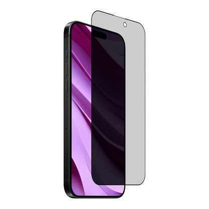 Privacy-Schutzfolie Anank 2X Verstärkt für Apple iPhone 16, Sicherheitsglas, Vollkleber, 2.5D
