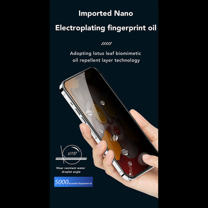 Privacy-Schutzfolie Anank 2X Verstärkt für Apple iPhone 16, Sicherheitsglas, Vollkleber, 2.5D